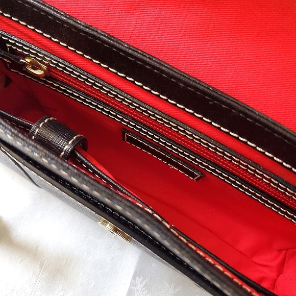 NWT New Dooney & Bourke Black Casey Clutch Handbag & Dust Bag (see descrip) - Picture 10 of 13